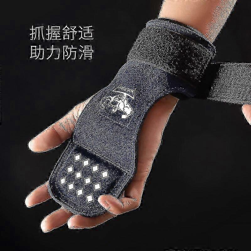 Håndgrep i skinn for menn, håndflatebeskytter for pull-ups og løfting