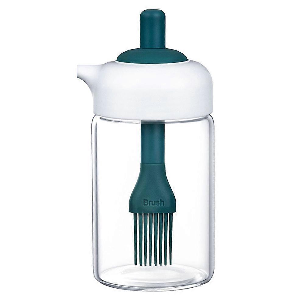 サラダドレッシングディスペンサーガラスビネガーボトルオイルブラシポット家庭用13.5X6.8CM 1個