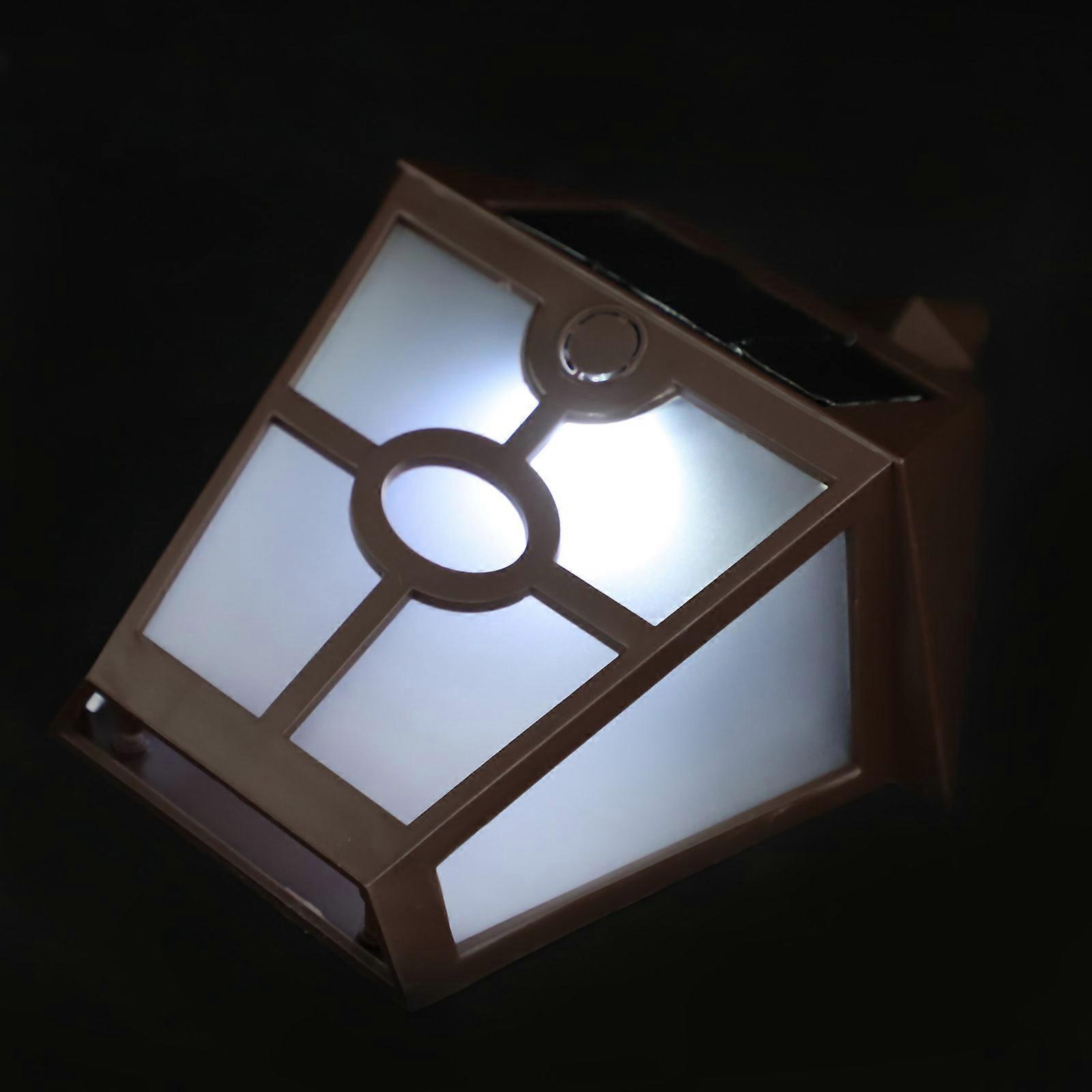 Hexagonal Led Lights Solar Powered Garden Landscape Light White Light For Wall Mounting 1Pcs