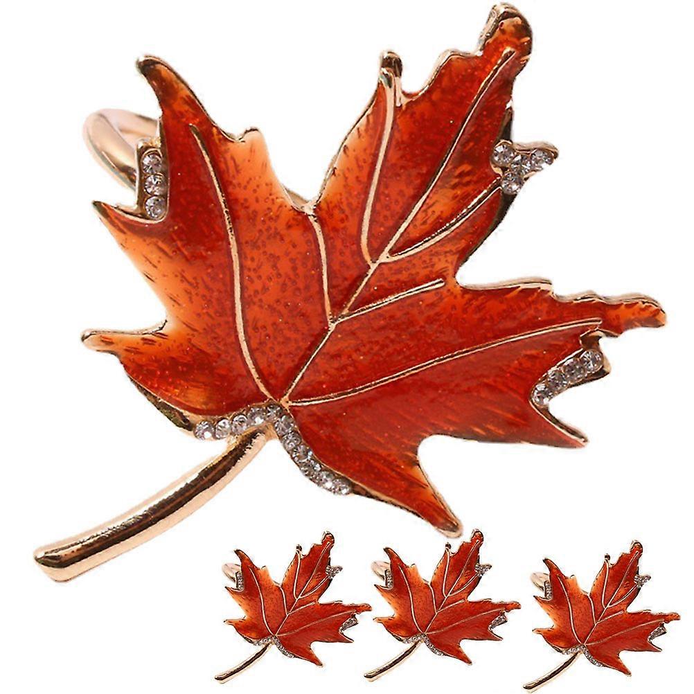 Table Decorations Napkin Rings Maple Leaf Shape Home Users Restaurant Owners Assorted Color 4Pcs
