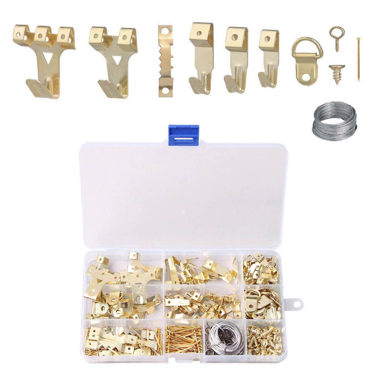 picture hooks, picture frame hook set, picture hanging set with wire