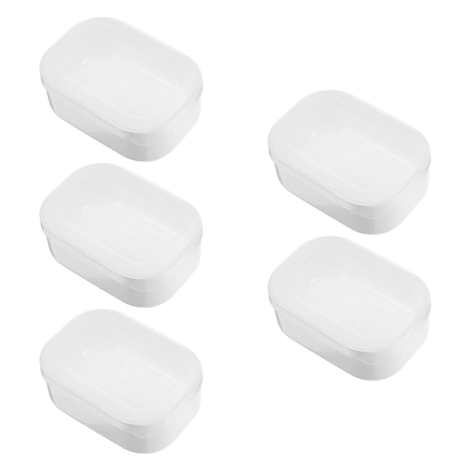 Stackable Storage Rice Storage Boxes Freezable Healthy Diet White 11.00X7.50X4.50CM 5Pcs