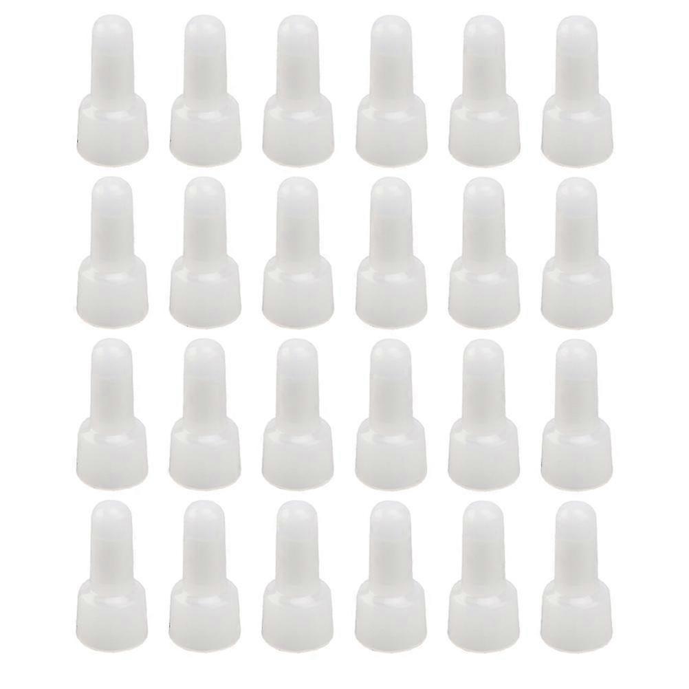 1000pcs Closed End Crimp Connectors Wire Caps Terminals 1.72x0.82cm White