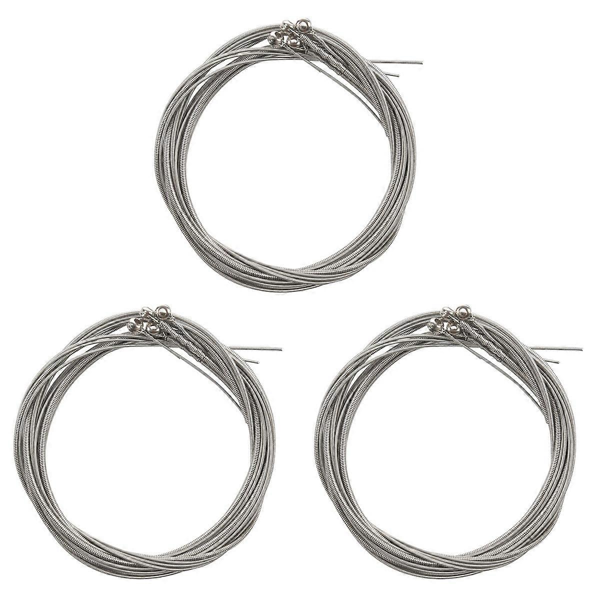 4 Pieces Bass Strings Bass Guitar Accessories Guitar Strings Silver