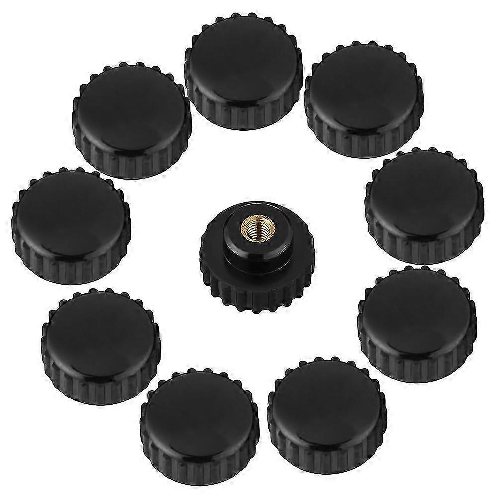 M6x25mm Plastic Thread Knob 10pcs for Machine Tool Nut Clamping