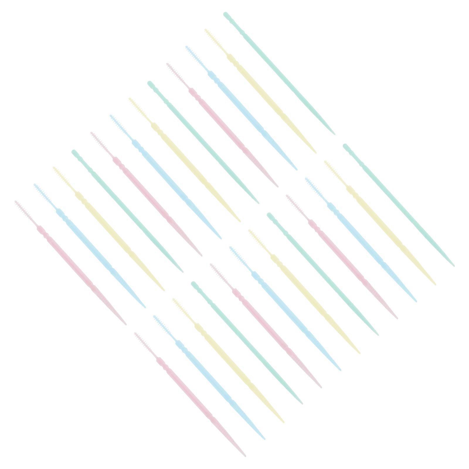 קיסמי שיניים לנסיעות חוט דנטלי מברשות בין שיניים לשימוש כפול קיסמים משפחתיים מיני 6.3X0.2 ס"מ הסרת שאריות מזון 40 יחידות