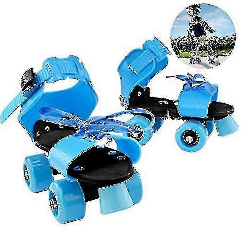 Adjustable For Kids Double Row Four Wheel Ice Skating Wheels Roller Skates