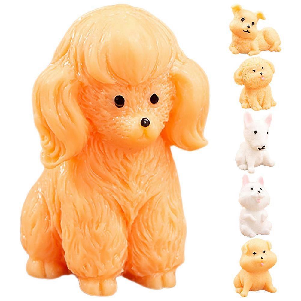 Miniature Figurines Tiny Animals Indoor Use Assorted Color 3.00X2.40X1.50CM Desktop Decor 6Pcs