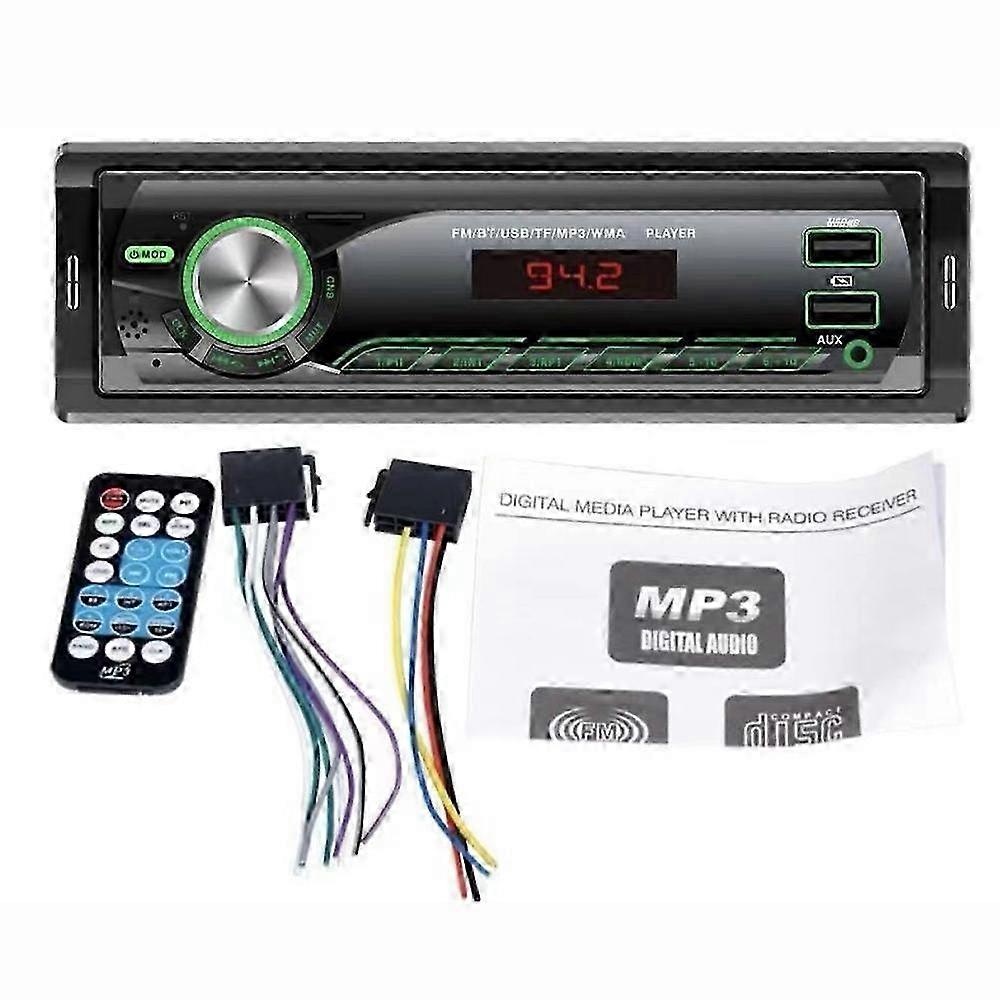 Car MP3 Player Bluetooth-Compatible FM Radio Vehicle Audio System with TF Card and U Disk Support