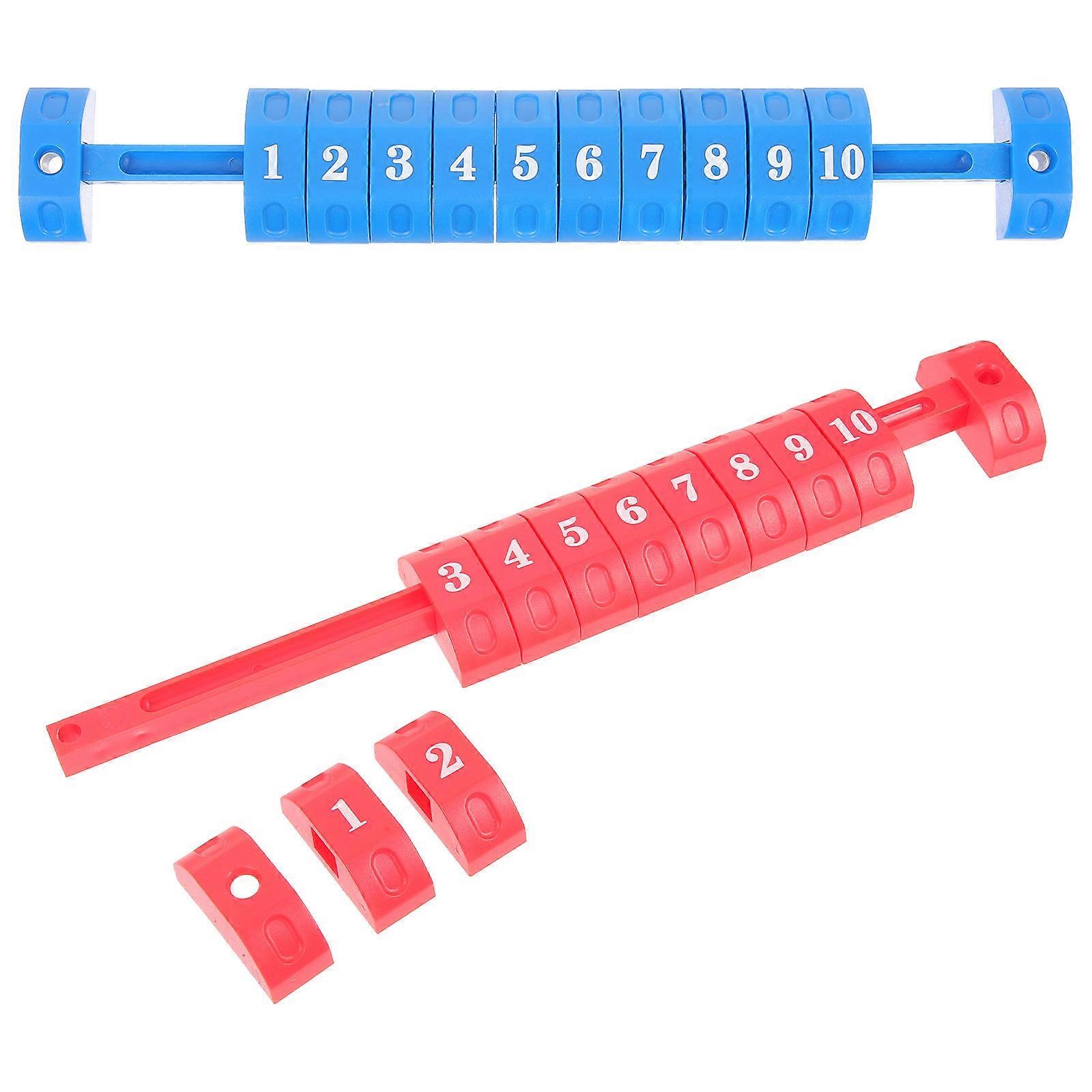 Plastic Score Counters Table Football Games Score Keeping Red 26.2x4cm 2Pcs