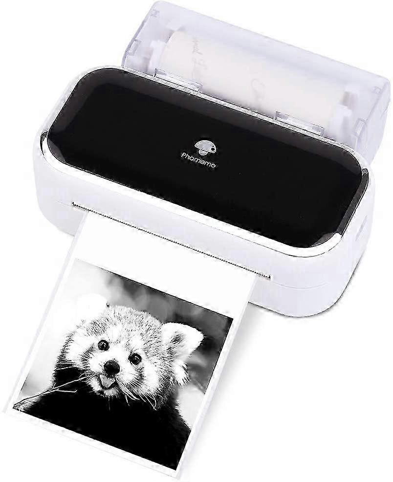 Portable Mini Thermal Printer - Bluetooth Wide Format Printer, compatible with 53mm/80mm paper, suitable for note printing