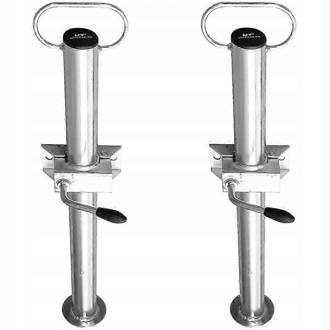 Two Fixed Unitrailer 60cm FI48mm Support Brackets Heavy Duty Metal Construction For Secure Mounting