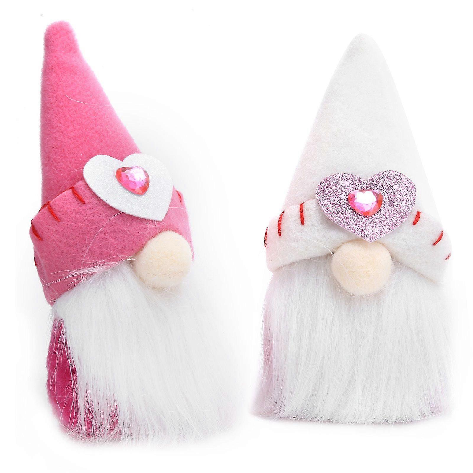 2025最新モデル2個ぬいぐるみドワーフ人形顔のないおもちゃ妖精の手工芸品