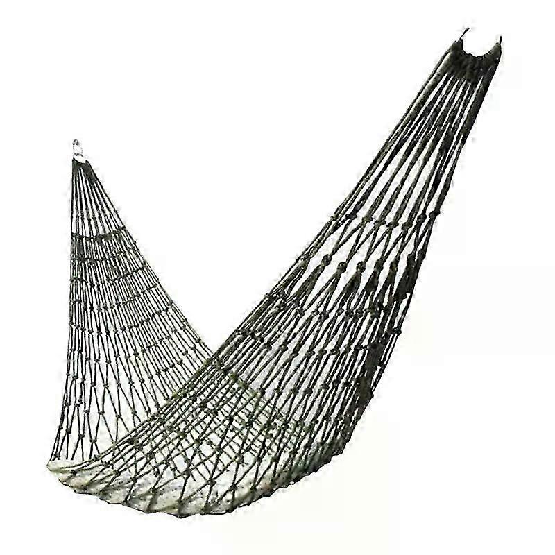 Nylon Rope Outdoor Sleeping Hammock Mesh Bed with Rope