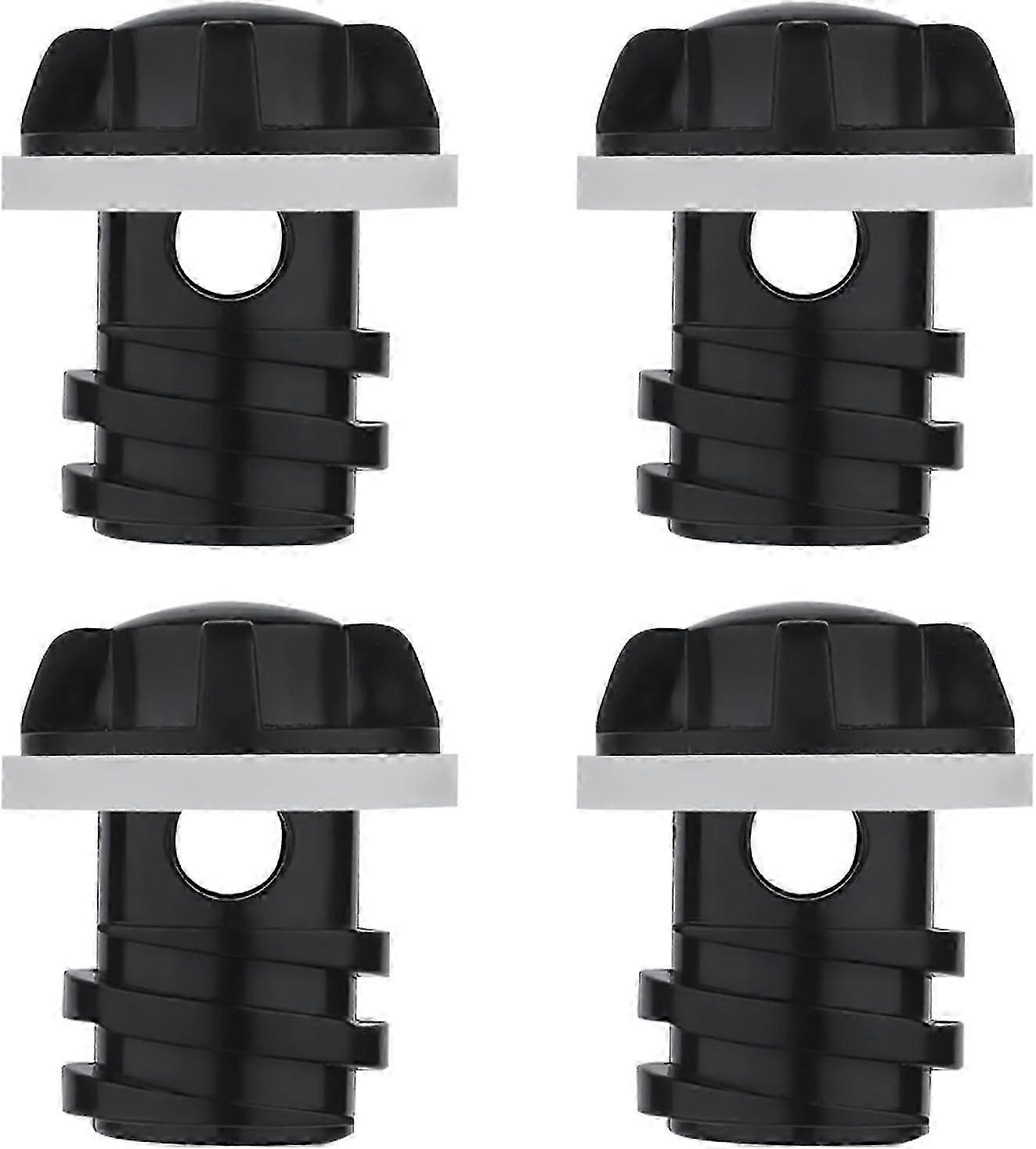 Pack of 4 Drain Plug, Replacement Drain Plug Suitable for Certain Coolers (Black)