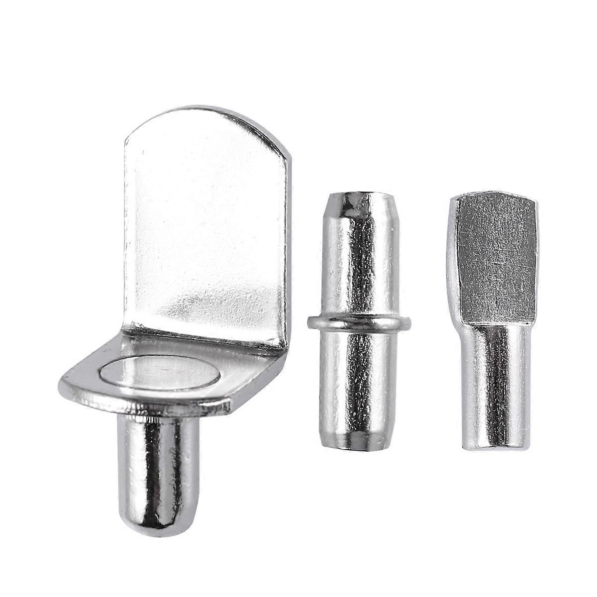 Shelving Holders Peg Shelf Bracket Pegs Silver Cabinets 1.7 x 0.5 x 0.5cm Round on Both Sides Shelf Support 60Pcs