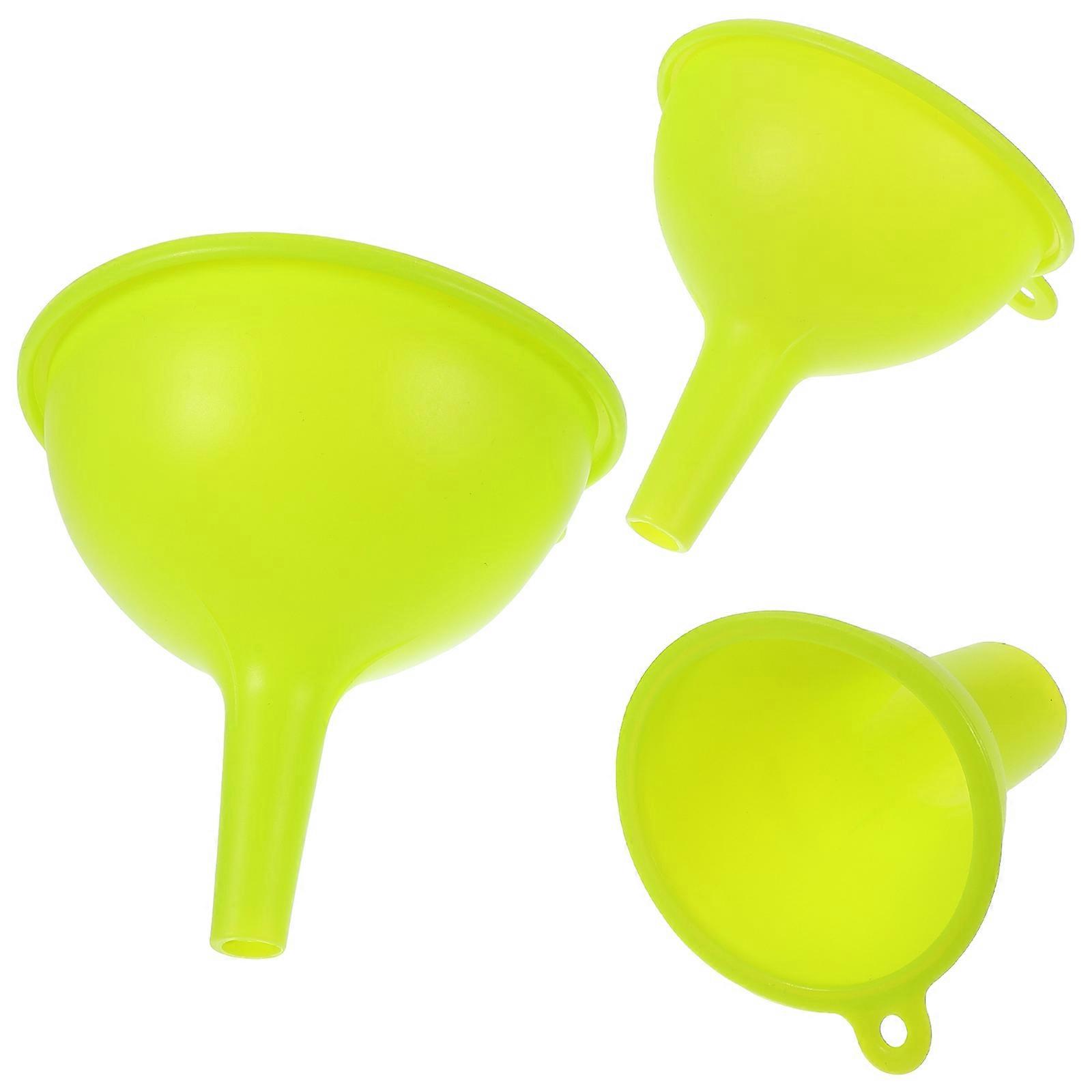 Oil Funnel For Kitchen Use Condiment Dispensing Cooking Food Preparation 3Pcs