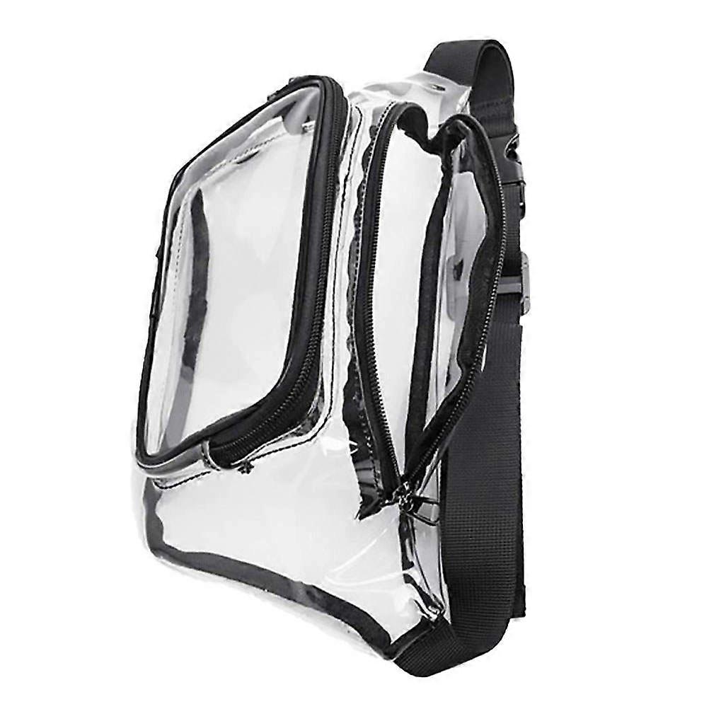 Clear Waist Bag for Men – Durable Fanny Pack for Running, Cycling, Hiking & Outdoor Activities – Multi Functional Transparent Pouch with Adjustable