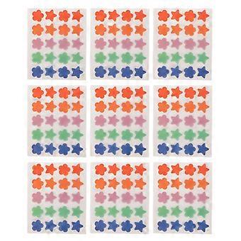 Akne Patch Pickel Aufkleber Akne absorbierende Abdeckung Farbige mehrförmige Hydrokolloid Hautunreinheiten Spot Dot PatchesYMMR)