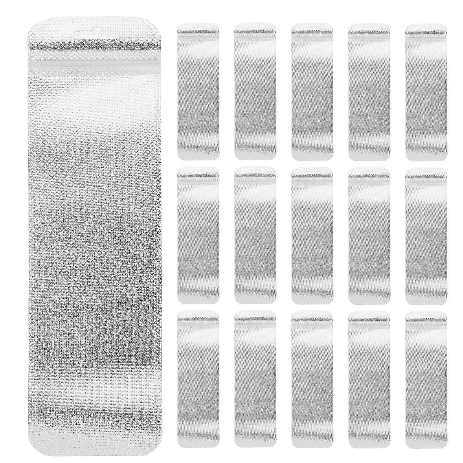 50pcs Holographic Self Sealing Bags for Jewelry, Makeup Brushes & Small Accessories – Thick Resealable Storage Pouches for Organizing and Packaging