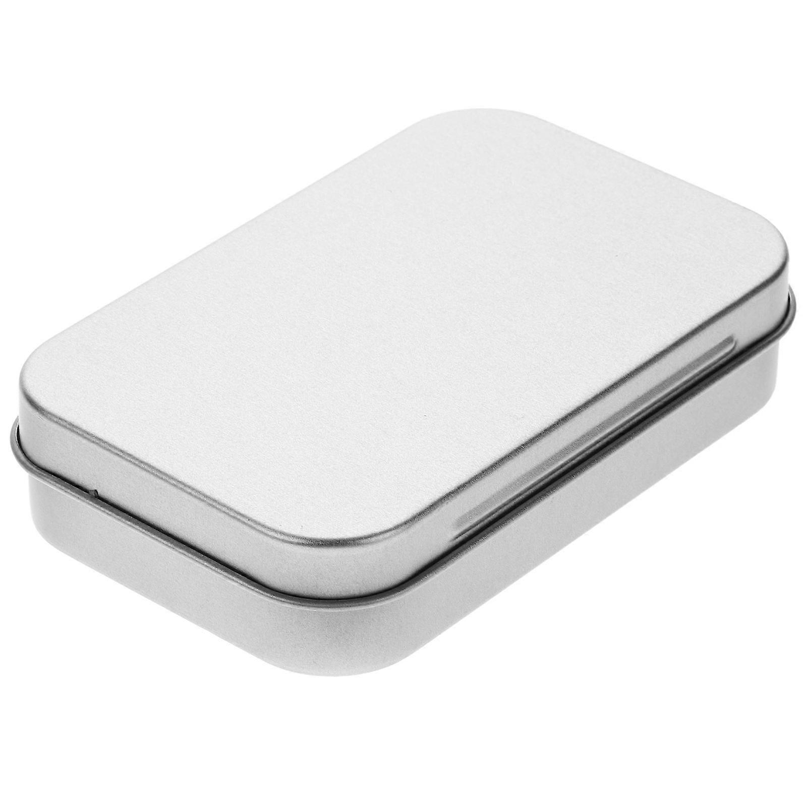Small Metal Mint Tins Empty Tin Case Container 1 Set Small Metal Tin Box with Lid