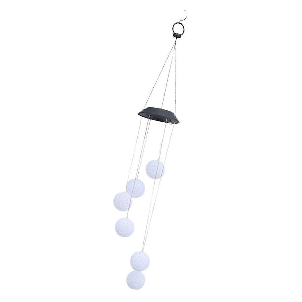Solar Wind Chime Light, Colorful Gradient Outdoor Hanging Garden Lamp with Automatic Light Control for Patio Decoration