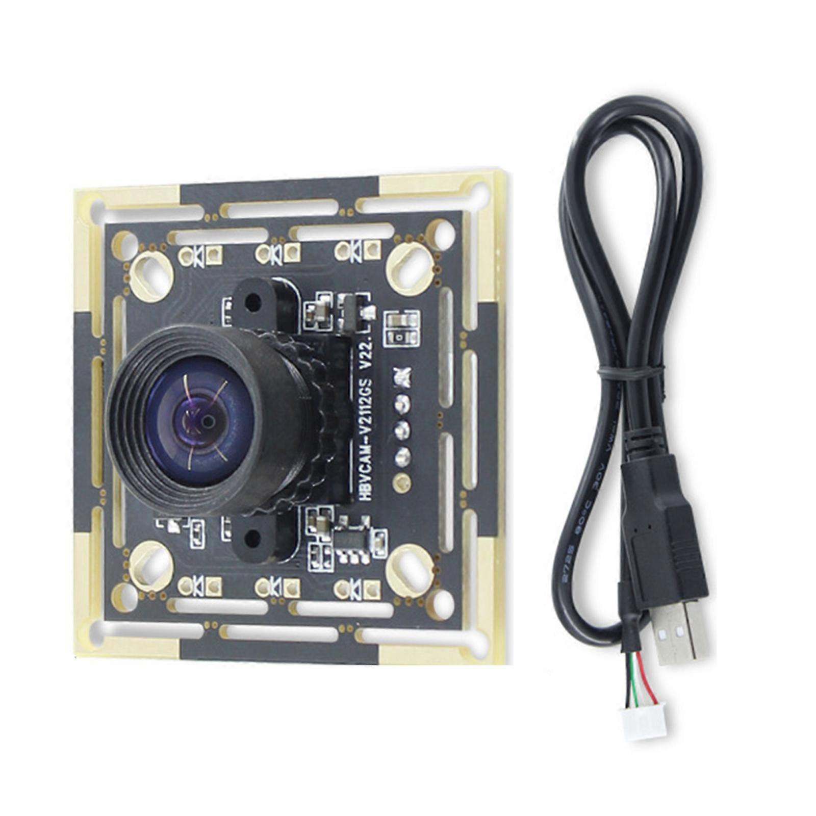 640x480 OV7251 Camera Module Board 0.3MP MJPEG/YUY2 USB Black and White High-Speed Scanning Board for WinXP/7/8/10 Multicolor