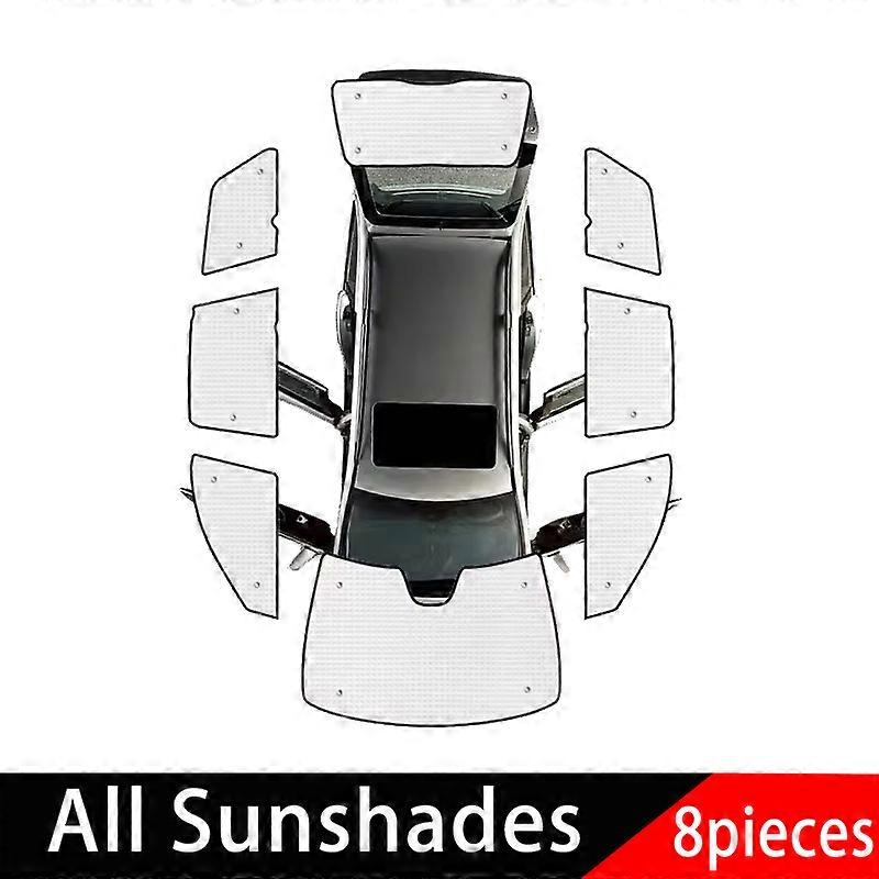 För VOLVO XC90 2015-2024 MK2 2011 2023 Full Coverage Solskydd Solskydd Bil Solskydd Anti-UV Sekretessblock Visir Tillbehör