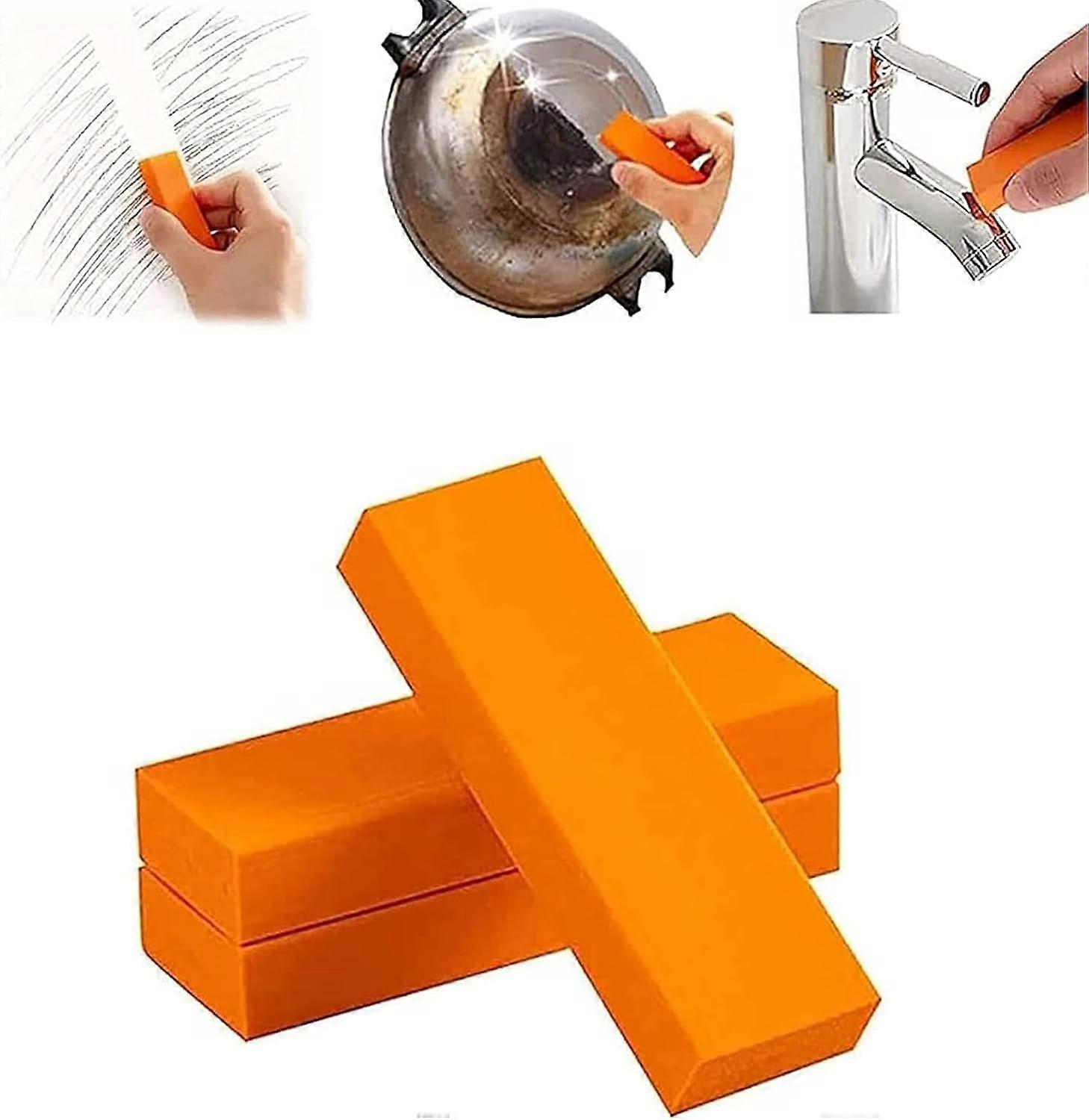 Stainless Steel Scratch Remover Kit 3pcs Magic Rust Remover Erasers for Cleaning and Removing Water Stains and Rust on Kitchen Appliances and Utensil