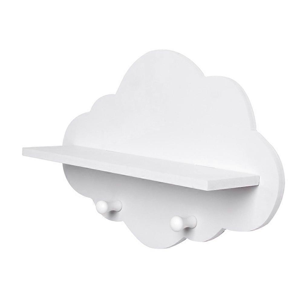 Cloud Shape Shelf with Hooks – Decorative Storage Rack for Home Organization, Easy Install, Ideal for Living Room, Bedroom, Kitchen – Display