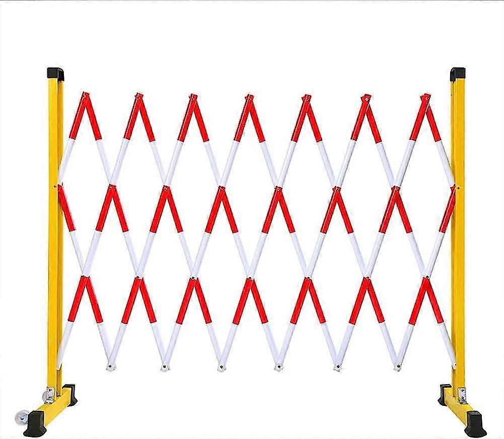 Industrial retractable barrier – expandable, foldable safety barrier, mobile pedestrian guardrail for driveways, hospitals, and schools (1.2m x 2.5m)