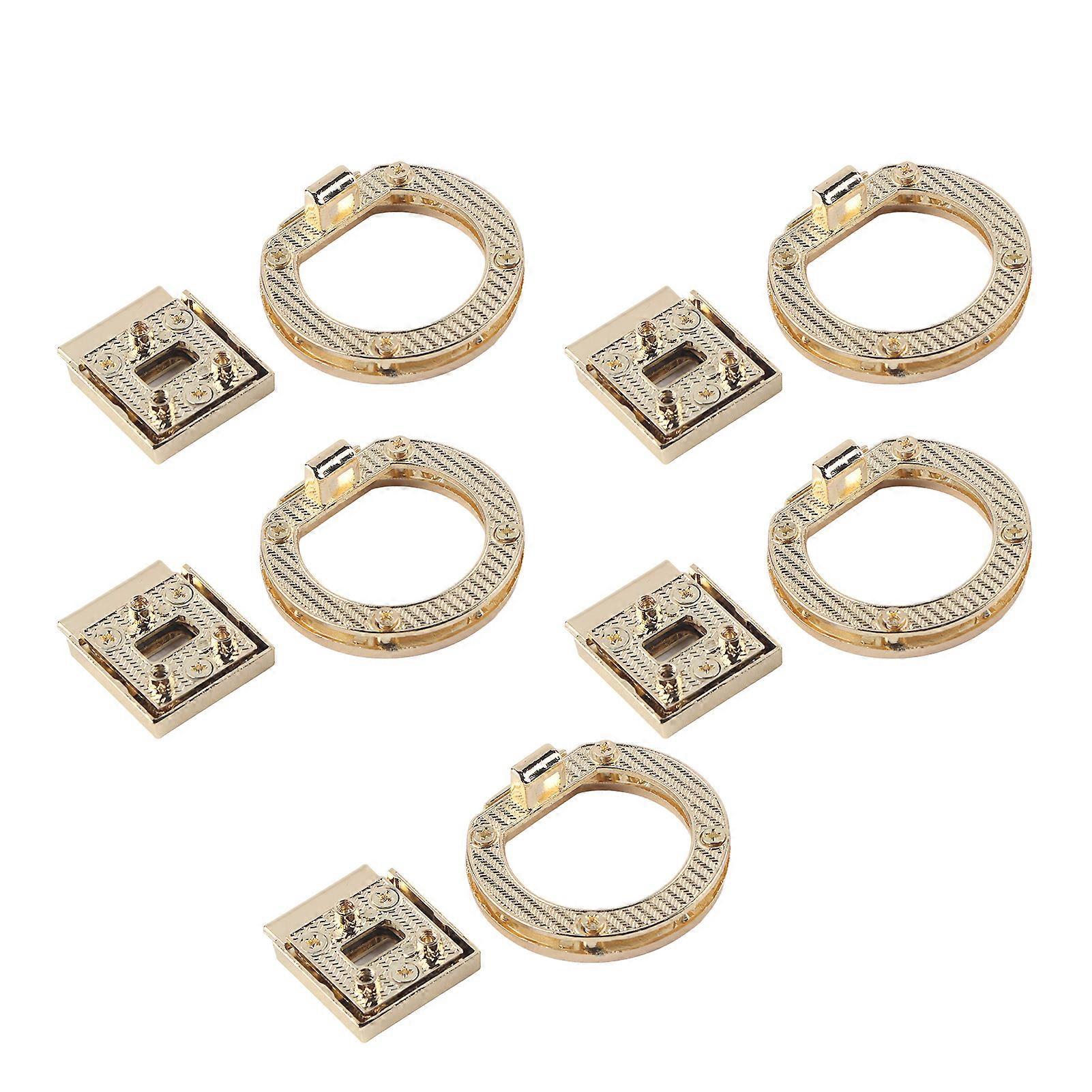 5Pcs Purse Clasp Alloy Material High Hardness Long Service Life Wide Application Purse Lock