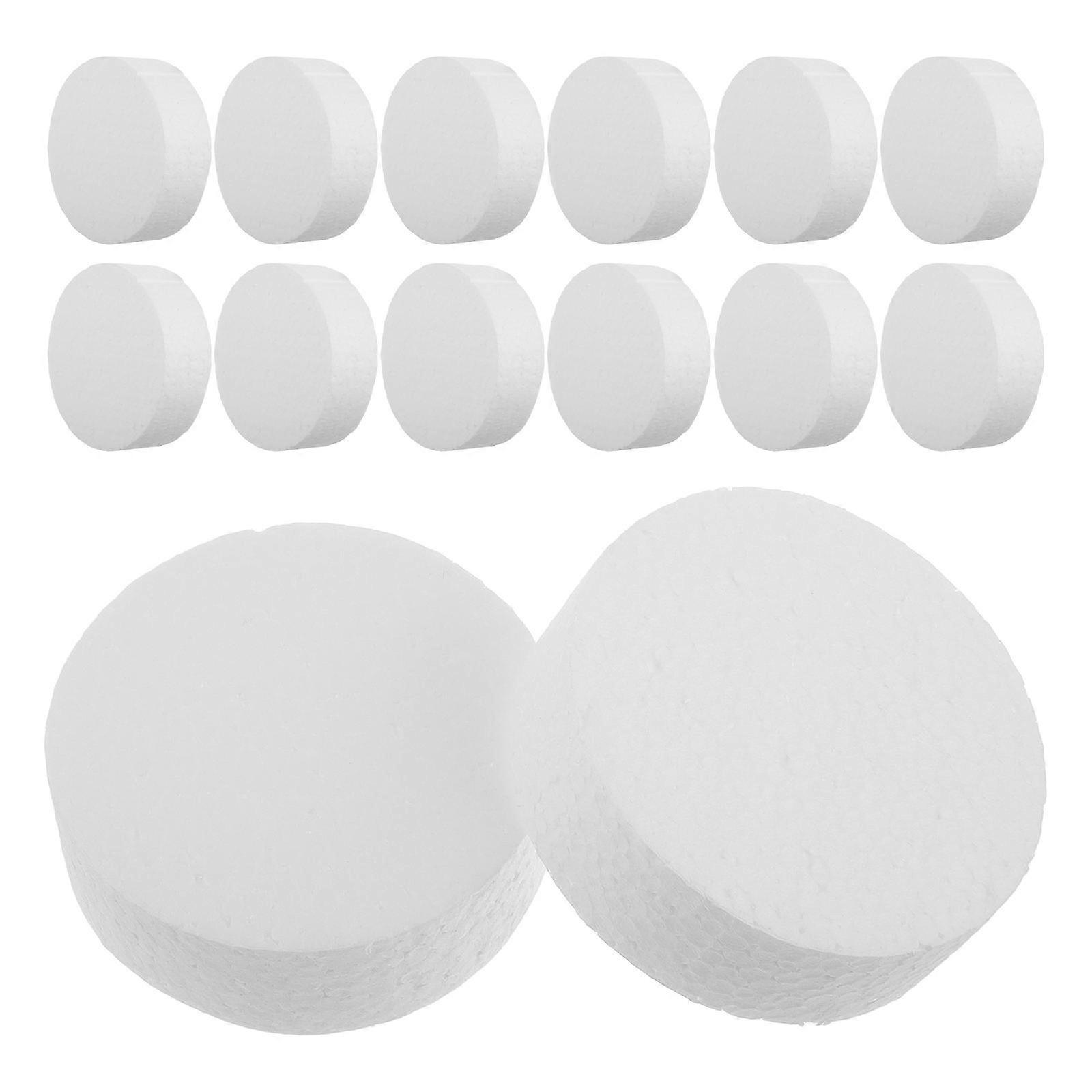Cake Modeling White Foam Cylinder Polystyrene For Beginners Experienced Diy Projects Birthday Parties Weddings 36Pcs