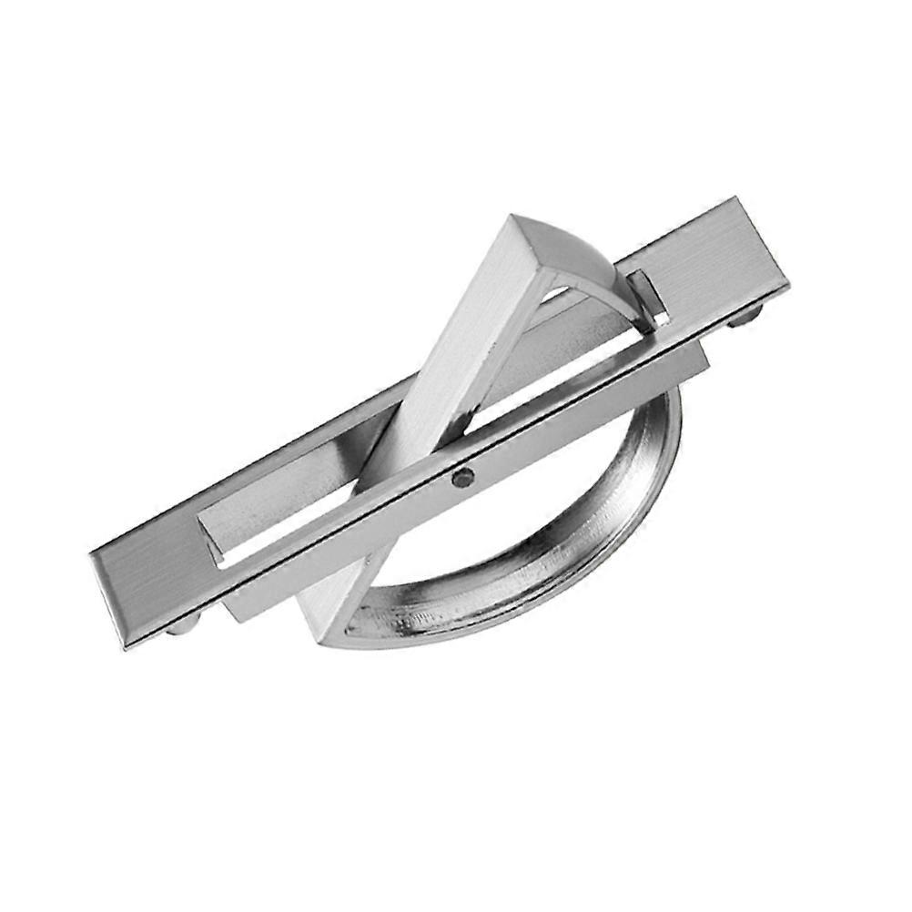 Invisible Cabinet Handles with Hidden Grip for Drawer Use Silver Zinc Alloy 2 Pieces Smooth Touch