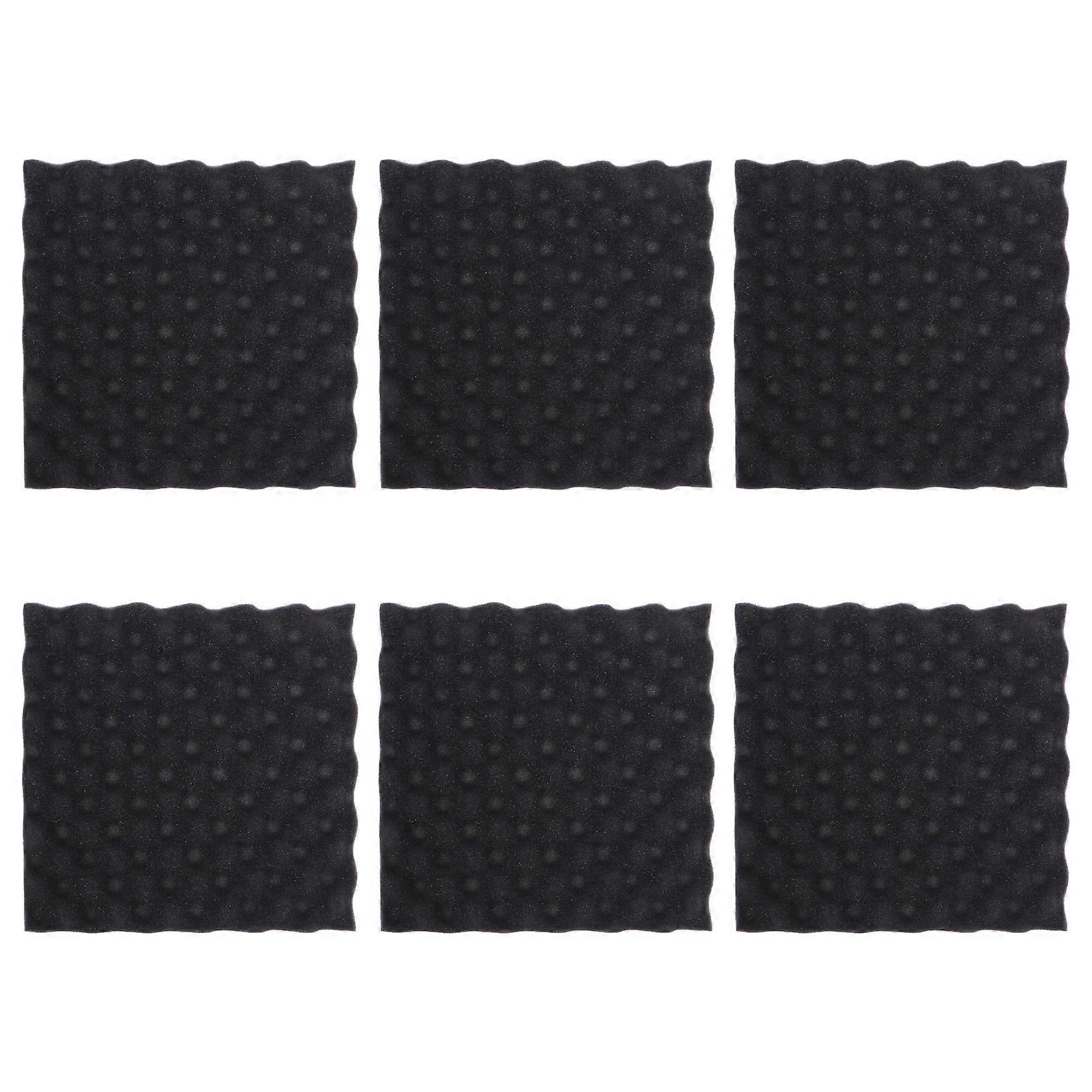 6pcs High Density Soundproofing Wall Panels for Noise Reduction – Durable PU Acoustic Tiles for Studios, Home Offices, Gyms and Rooms