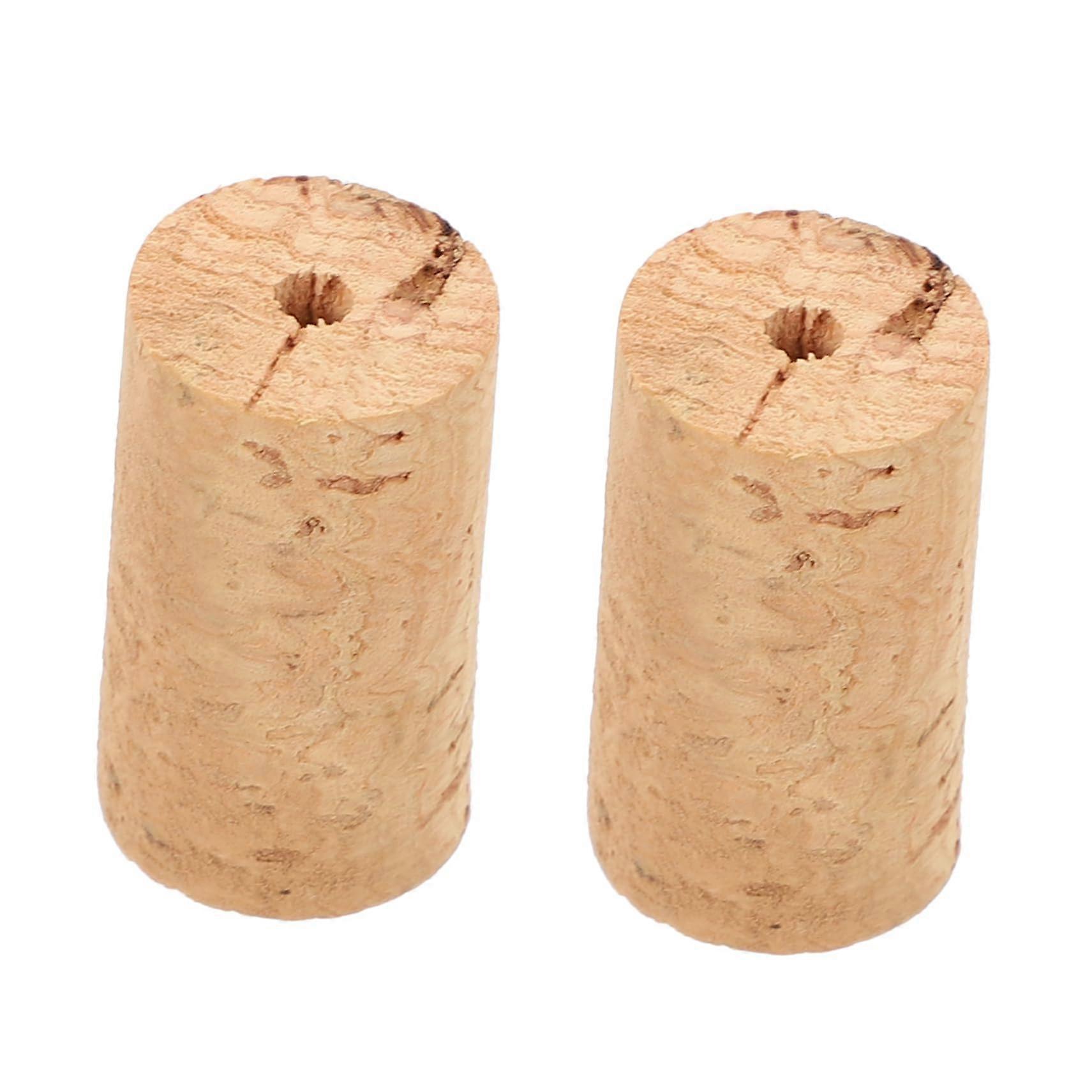 Flute Cork 2 Pack Natural Wood Flute Stoppers Accessories Repair Key Compatible with Wooden Wind Instruments