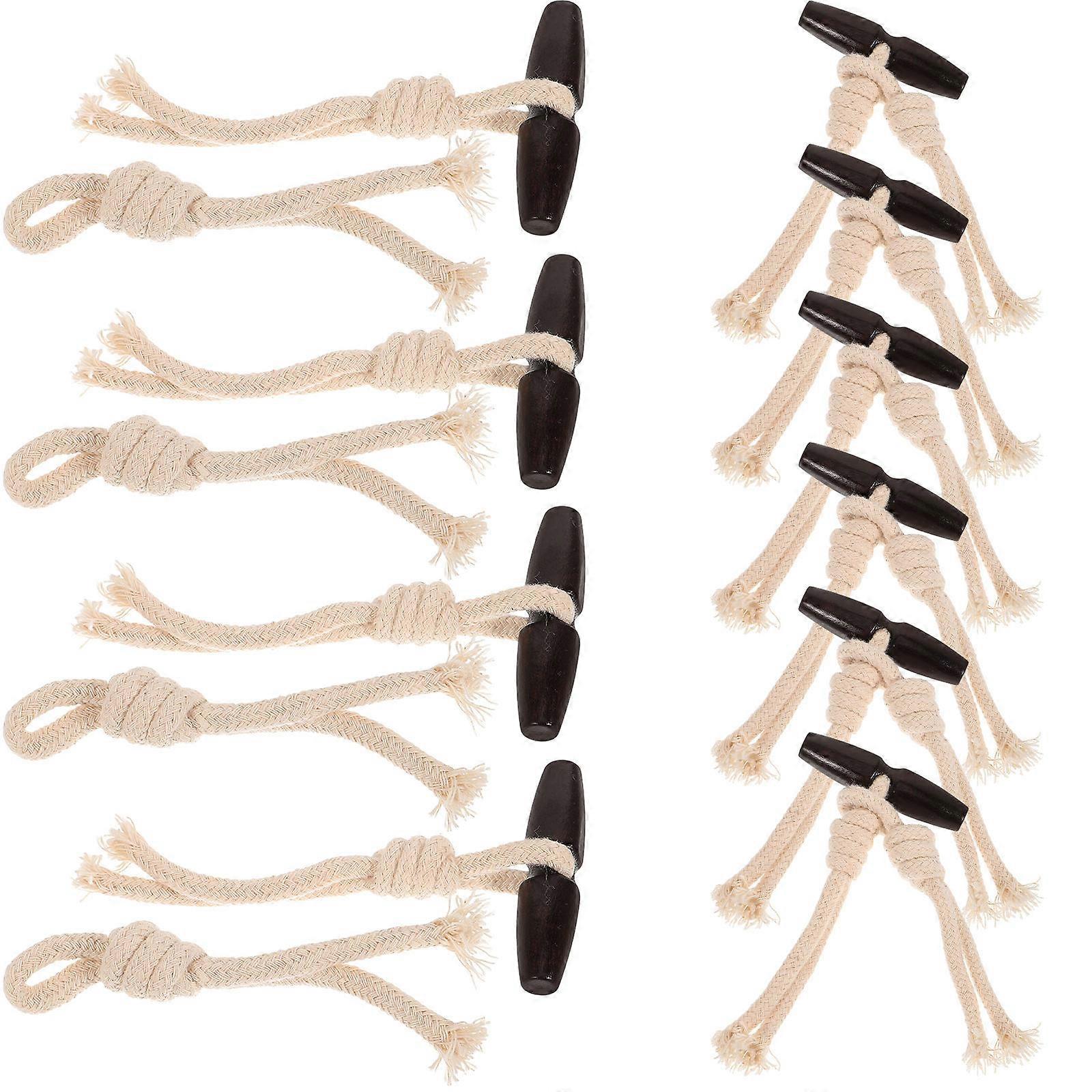 10 Pairs Coat Clothing Toggle Horn Buttons for Clothes Wood Decors