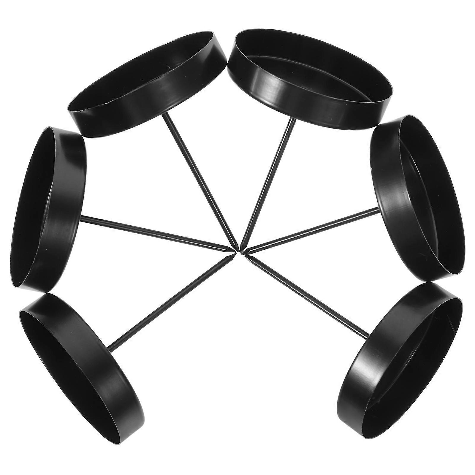 Here's a polished product description for your **6pcs Candle Holder Plates for Pillar Candles**:
**6pcs Minimalist Candle Holder Plates for