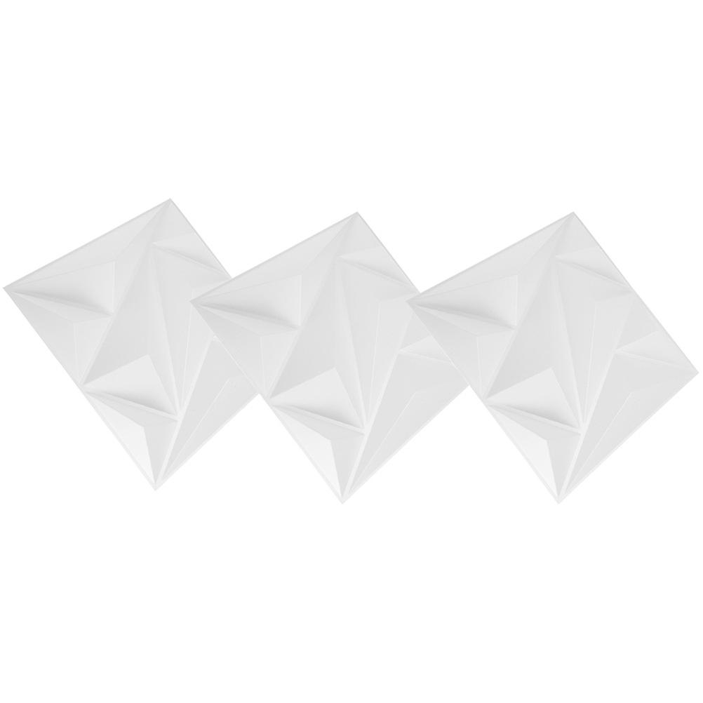 Interior Wall Decors 3D Design PVC Panels Square 30X30cm 2cm Thick Cover Drywall Concrete Wall Background 3Pcs