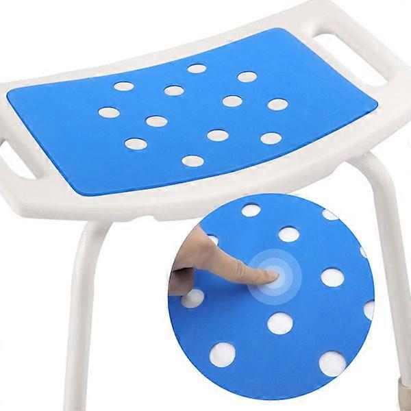Bath Stool Mat - Non-Slip EVA Foam Bath Stool Pad with Adhesive for Disabled, Elderly, Curvy