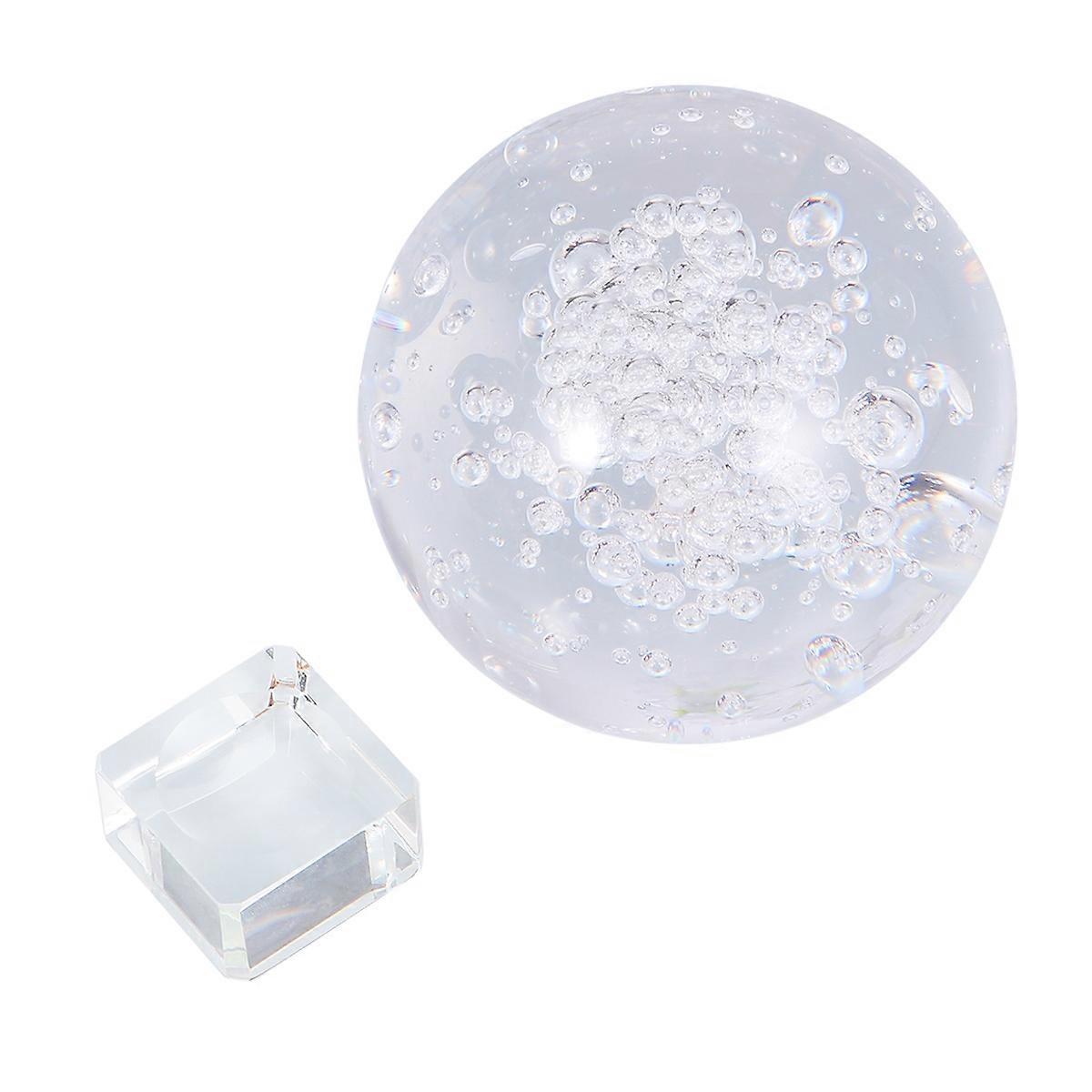 パーティーの装飾のための透明な装飾的な球の滑らかな表面の水晶球3.9X3.1X3.1In 1Pcs