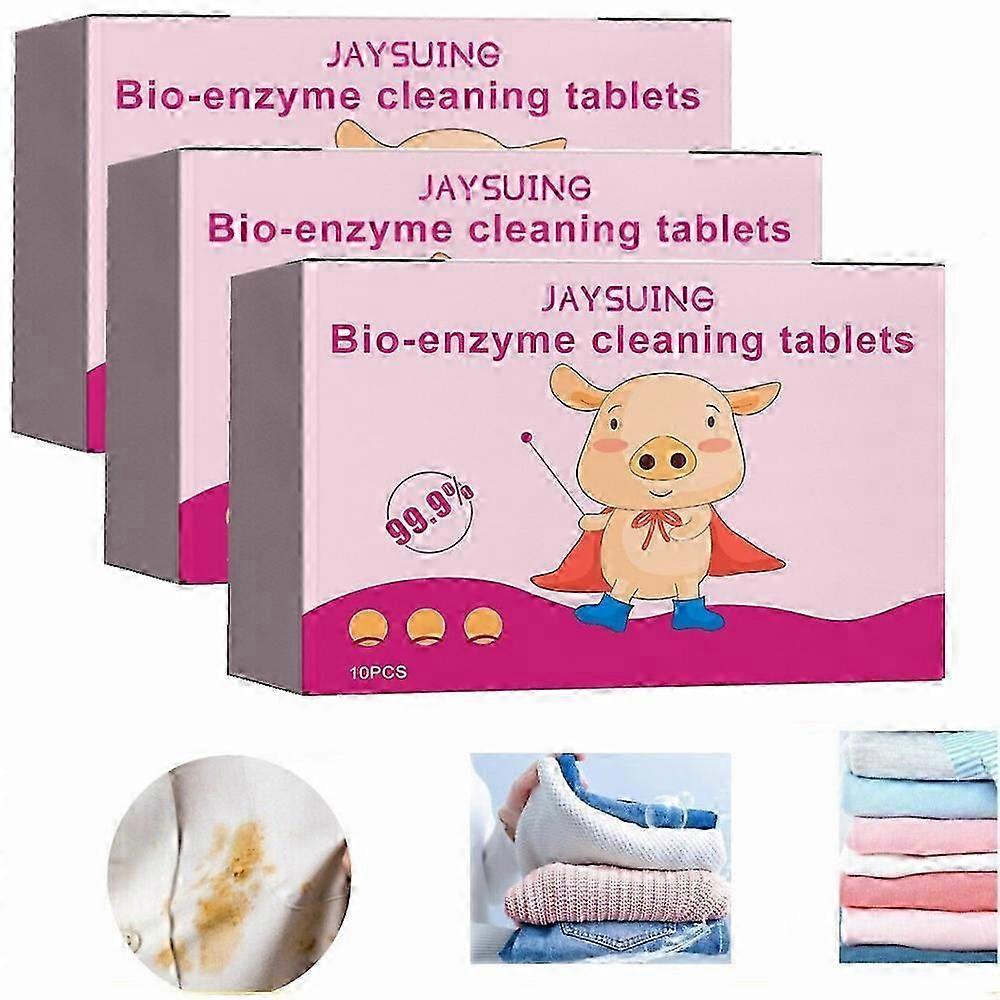 1-3PCS Bio Enzyme Cleaning Tablets Multi-functional Bio-Enzyme Cleaning Tablets Washing Machine Cleaning Tablets All-Purpose
