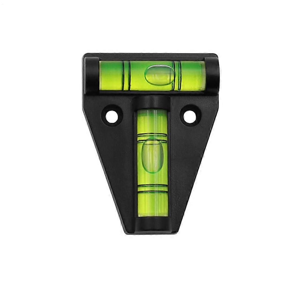 Pocket Spirit Level  TShaped Caravan Cross Check Tool  Unbreakable Level Calibrator  Orange