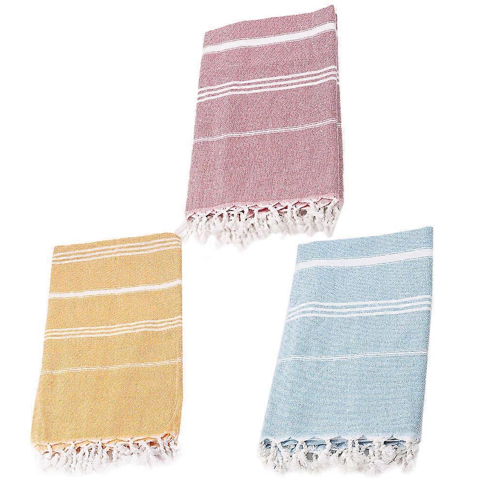 Here's an elegant and appealing product description for your **Elegant Fringed Beach Towels 3 Pack**:
**Elegant Fringed Beach Towels – 3 Pack Set