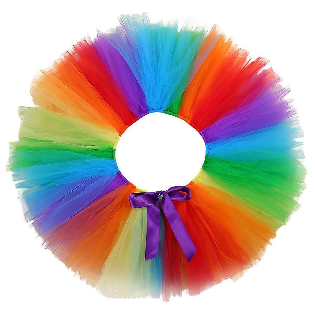 Performance Wear 1Set Festival Net Skirt Tutu Style A-Line Multi Designed For Women And Kids