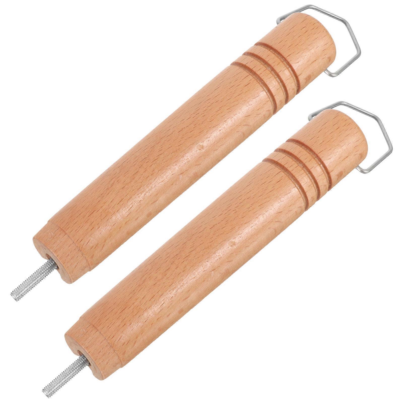 Kitchen Pot Handle Replacement Set – 2pcs Detachable Wooden Handles for Saucepans & Utensils, Ergonomic Design