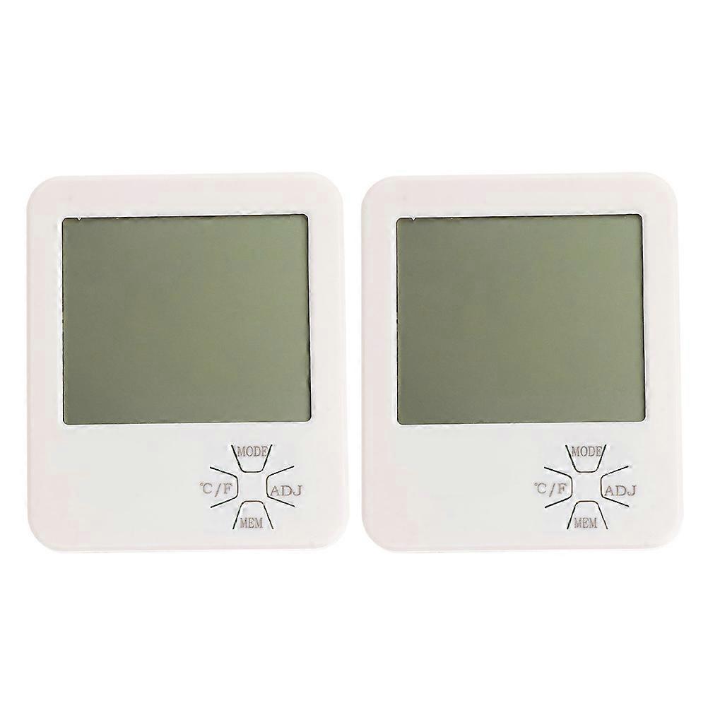 Digital Temperature Hygrometer 2Pcs Wall Mountable Ideal For Indoor Environment Monitoring Featuring Humidity Measurement