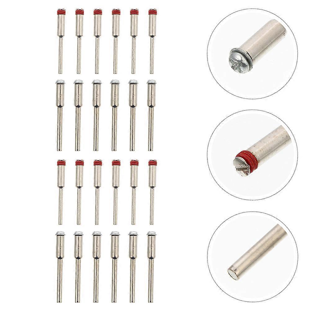 40pcs Cut-off Wheel Screw Mandrel Set Disc Holder for Rotary Tools (Silver)