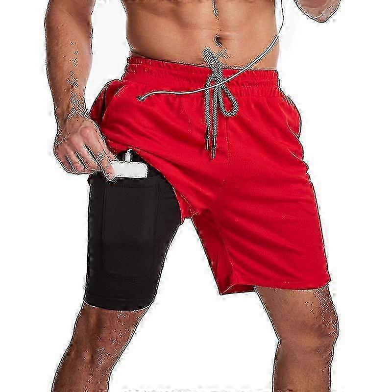 2-in-1 swim shorts for men with quick-dry technology & pockets