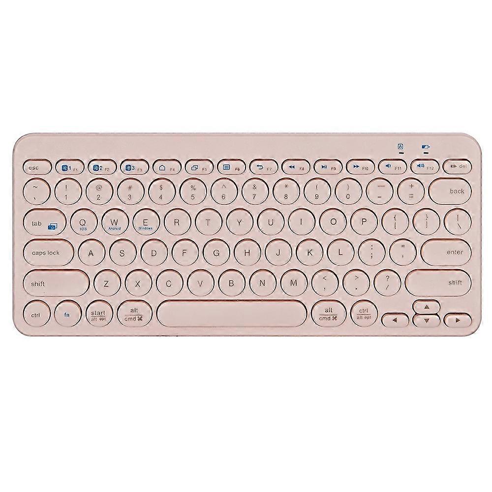 K380 Bluetooth-compatible 5.0 Wireless 78 Keys Keyboard Low Noise Computer Laptop Round Keycaps Keyb